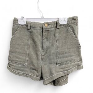 SHEIN Green High Waist Shorts Casual Style